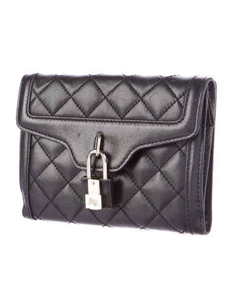 burberry women's black quilted leather wallet|Burberry wallet outlet.